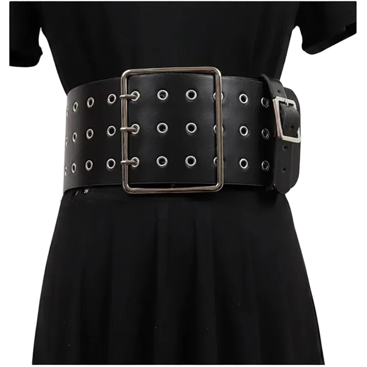 Ceinture extra large en cuir pour femme